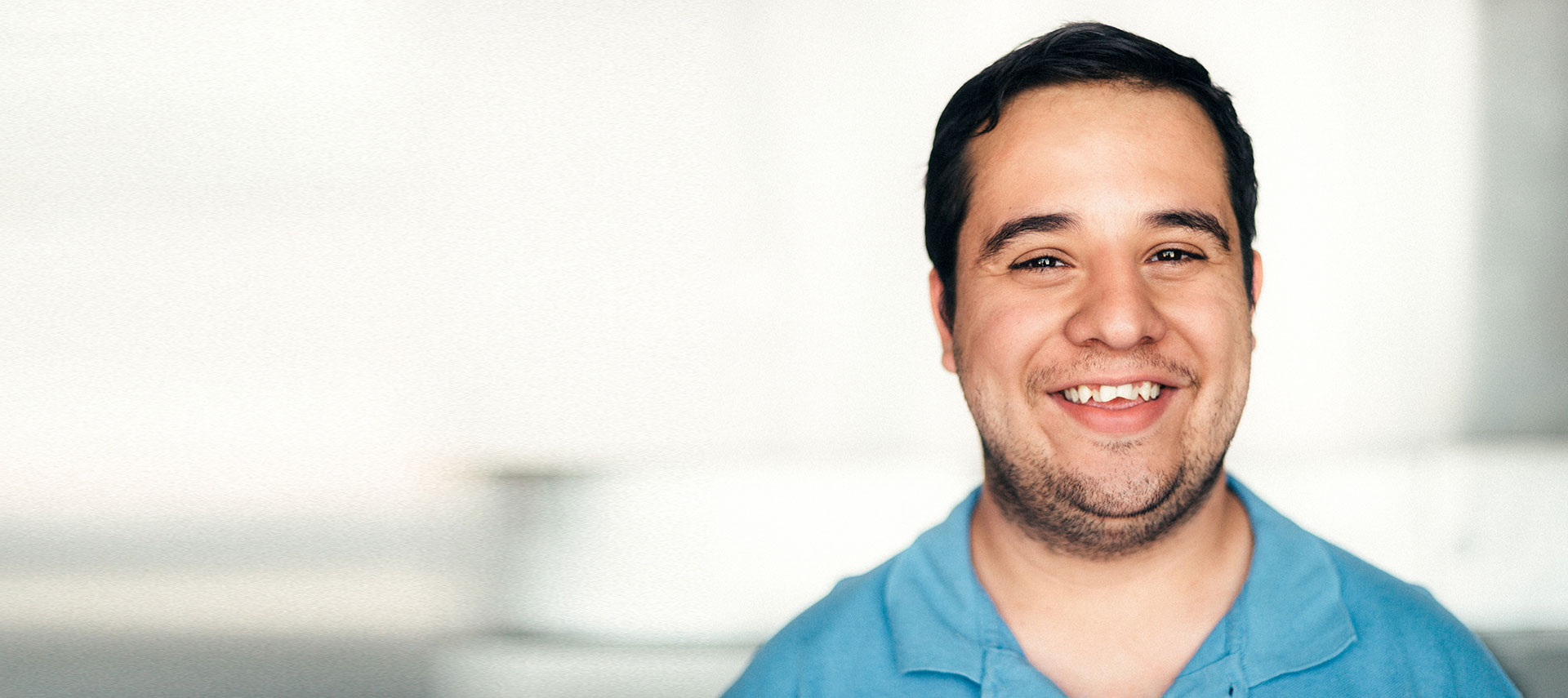 Young Mexican man with intellectual disability